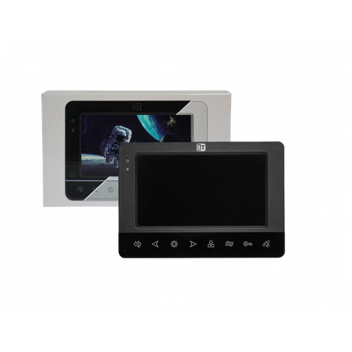 Монитор видеодомофона ST-M101/7 (S/SD) черный