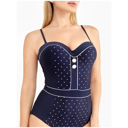 фото Купальник слитный с принтом горох marc & andre ru 50 / eu 44 / xl