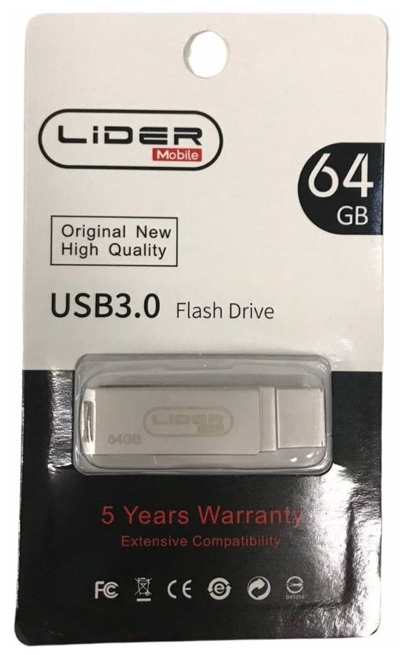 LIDER mobile HIGH-SPEED /USB Флешка для айфона / iDrive / Металлическая /USB Флеш-накопитель 128 gb