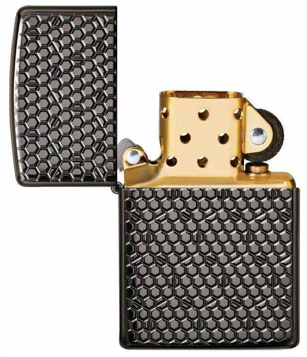 Zippo Зажигалка Zippo 49021 Hexagon Design (утолщённый корпус Armor)