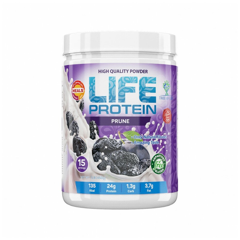 LIFE Protein 450 gr, 15 порции(й), клубника