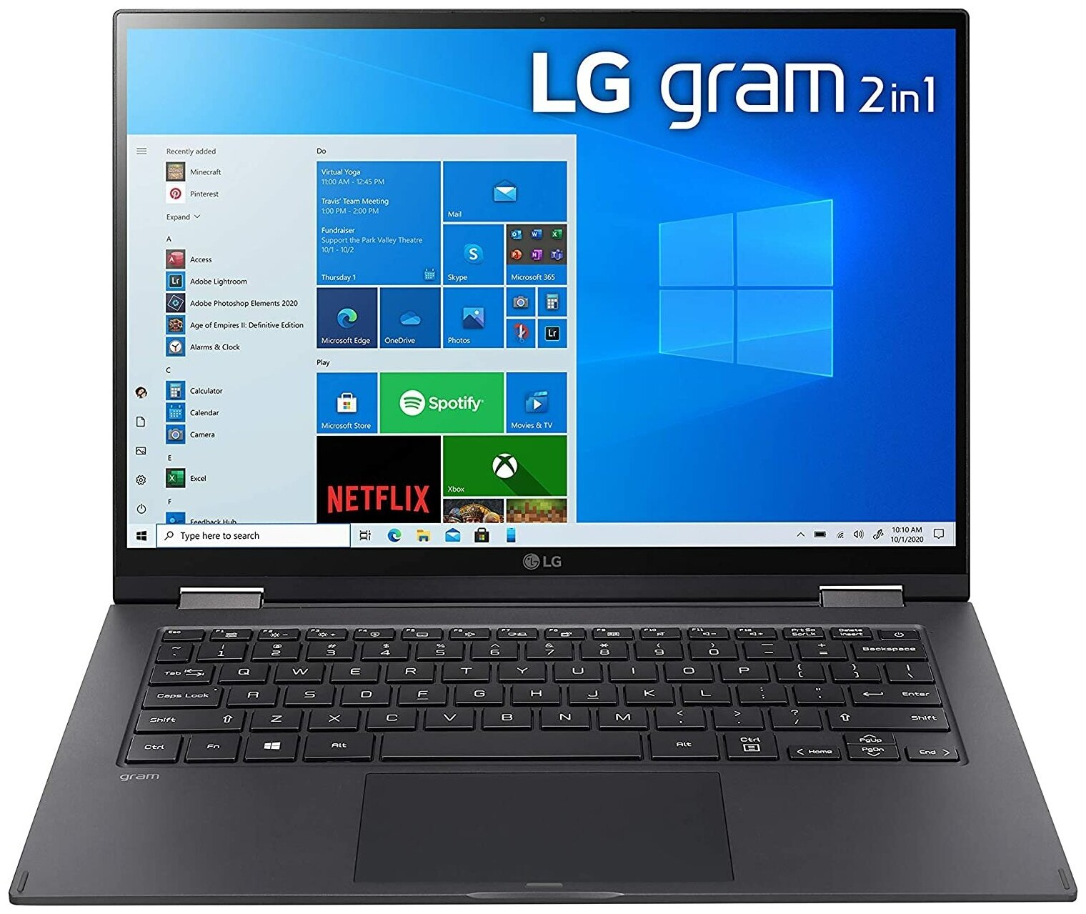 Ноутбук LG gram 2-in-1 14T90P-K.AAB9U1 (Intel Core i7 1165G7 2800 MHz/ 14