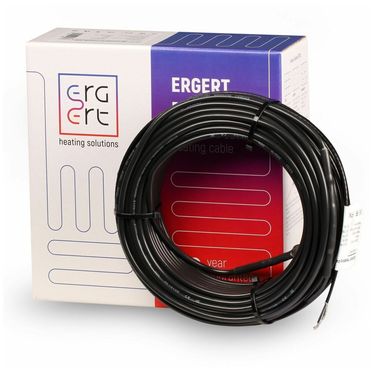 Кабель нагревательный Ergert ETRG-30 180 м 5400 Вт Resistive Gutter двужильный резистивный ETRG3005400 - фотография № 3