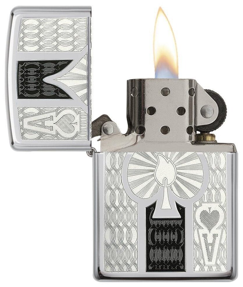 Зажигалка ZIPPO 24196 Ace - фотография № 2