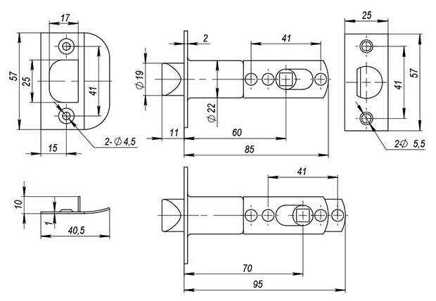 Дверные ручки и аксессуары AJAX - фото №3