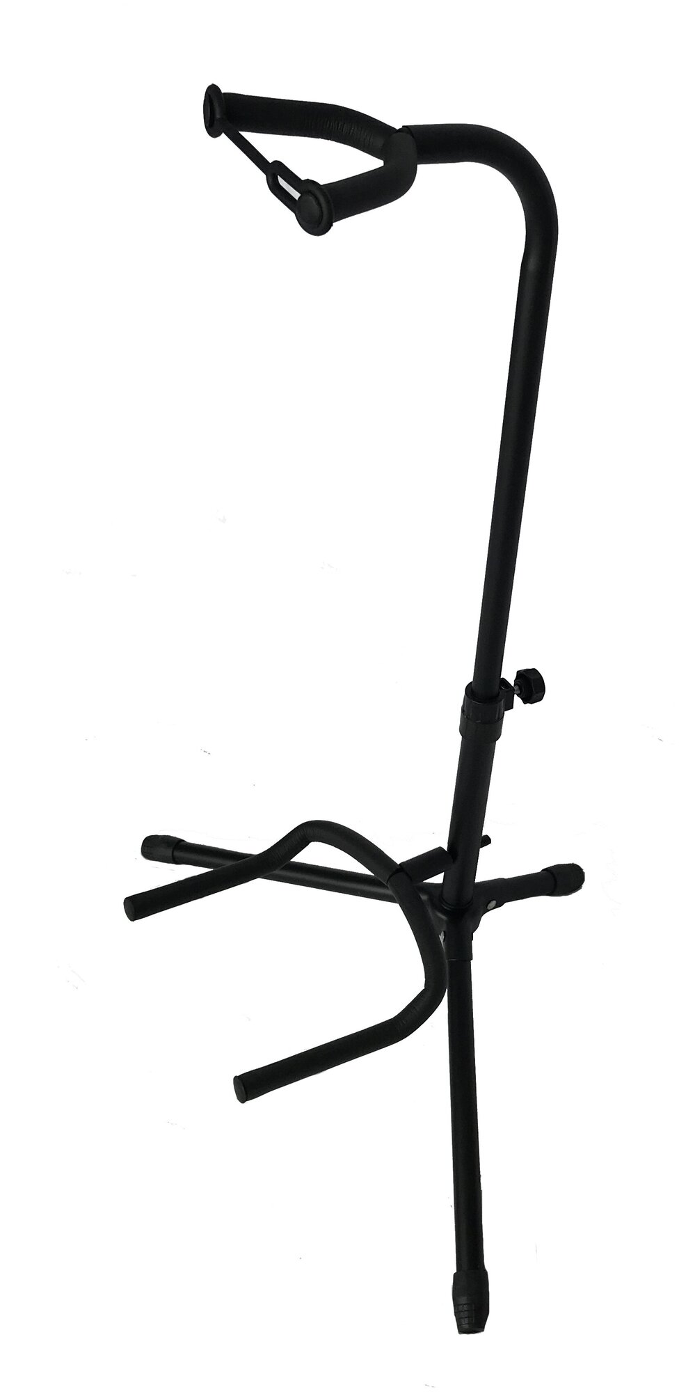 Гитарная напольная стойка Dekko JR-302 с держателем и фиксатором грифа, цвет: черный