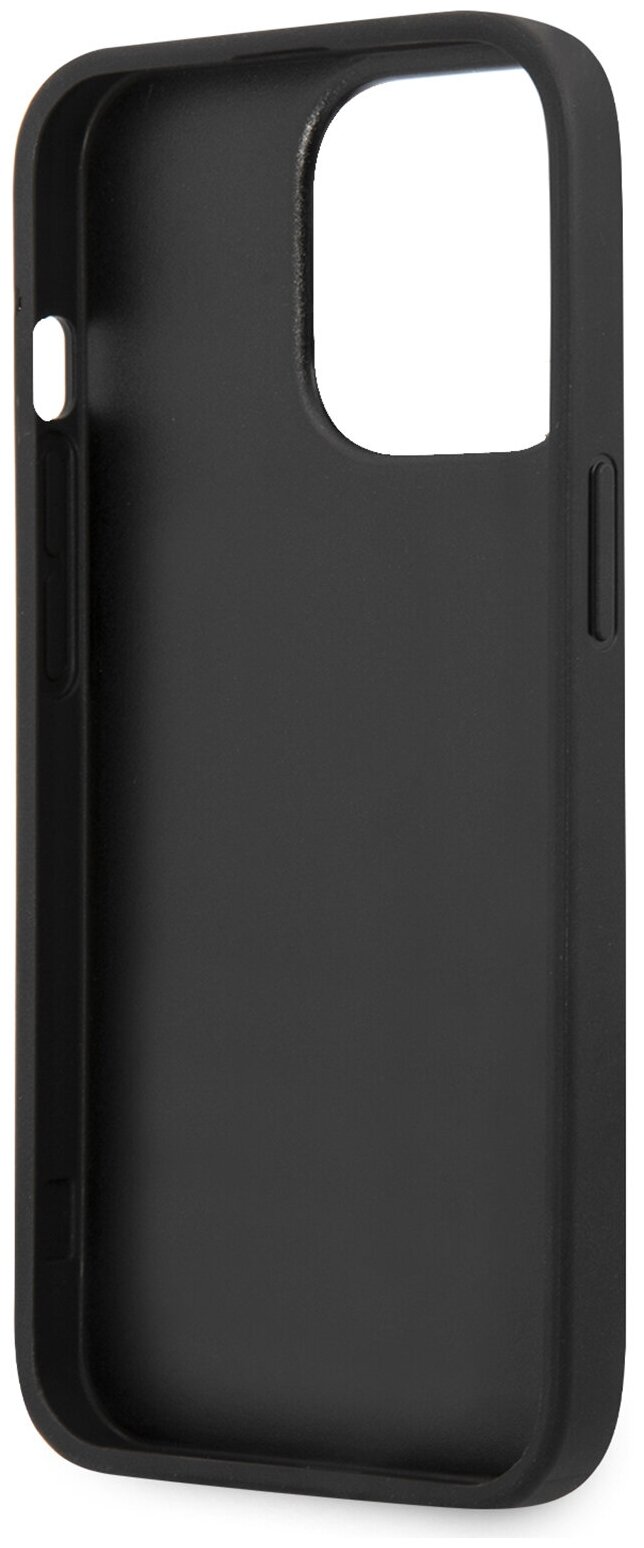 Guess для iPhone 13 Pro чехол PU Saffiano 4G Big metal logo Hard Black