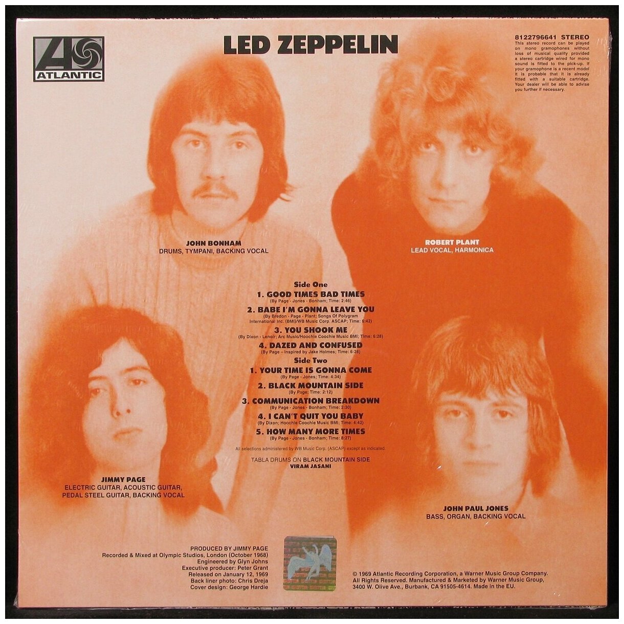 Led Zeppelin Led Zeppelin (Remastered) Виниловая пластинка Warner Music - фото №7