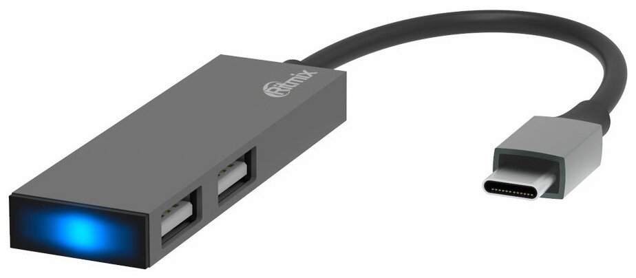 USB Hub Ritmix CR-4201 Metal