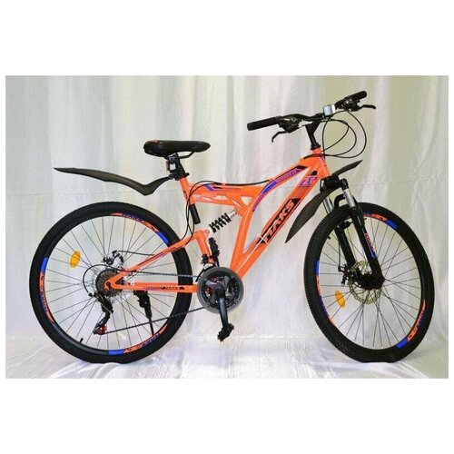 Велосипед 24 MAKS RUNNER MD Двухподвес 21-ск рама 16 оранжевый 1687800₽