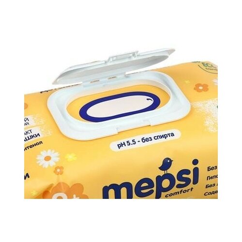 Салфетки влажные Mepsi Gentle care, детские, ромашка, 72 шт Mepsi 5538698 .