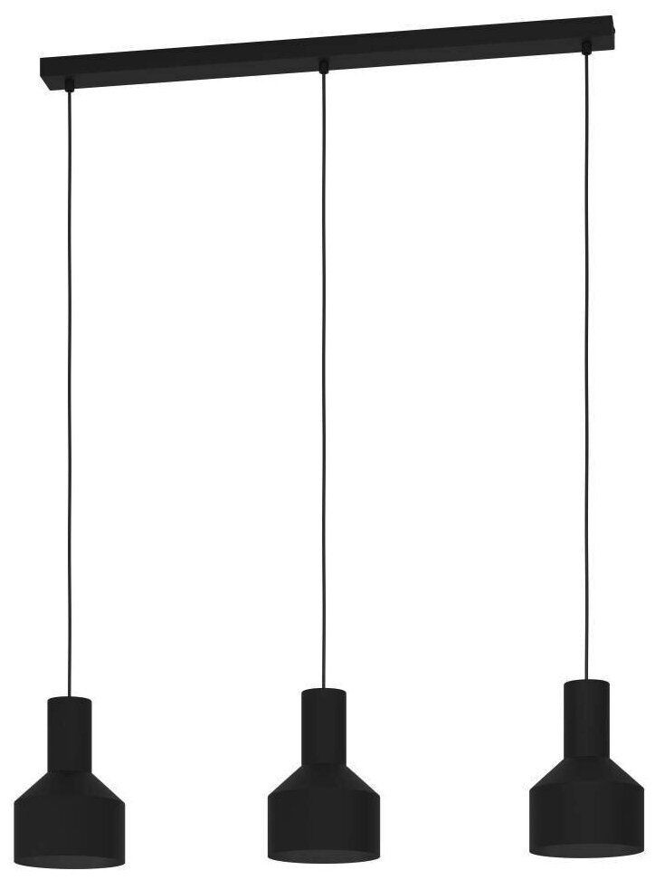 Светодиодный подвесной светильник LB23 Casibare 3 E27 черный 99552 – Eglo – 9002759995522