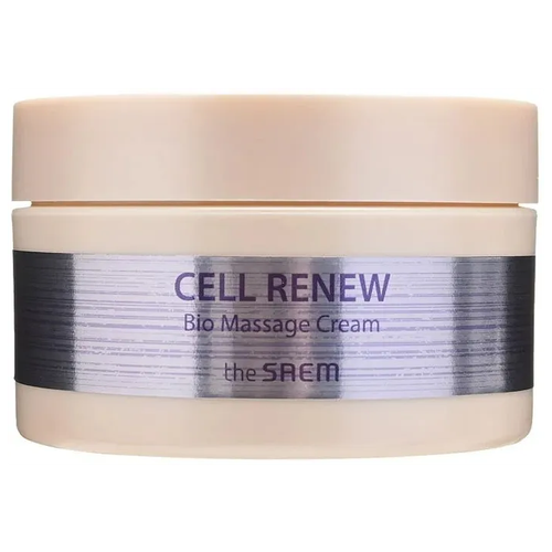 Массажный крем для лица The Saem Cell Renew Bio Massage Cream, 200 мл крем массажный антивозрастной cell renew bio massage cream 200 мл