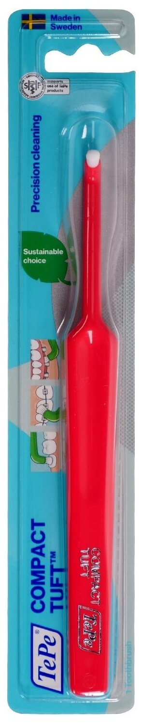 Tepe щетка зубная монопучковая compact tuft для взрослых TePe Munhygienprodukter AB - фото №12