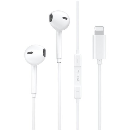 Наушники гарнитура WK Y19 Pro Lightning для Apple белые 129900₽