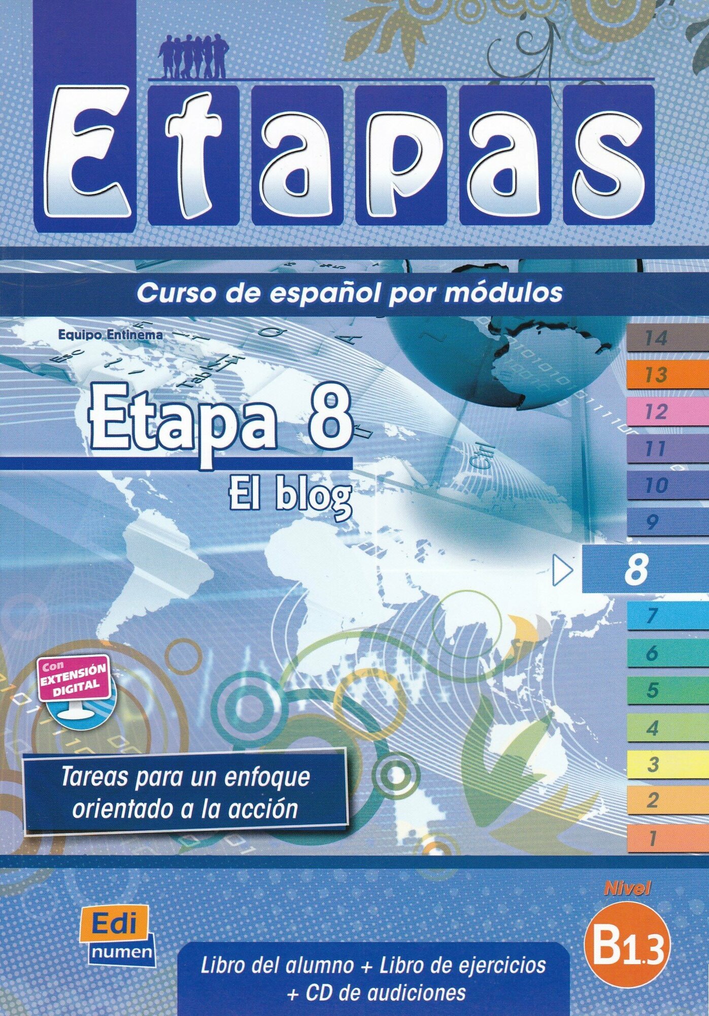 Книга Etapas 8 Alumno + Ejercicios +CD - фото №1