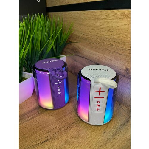 Беспроводная портативная колонка Bluetooth WALKER TWS синхронизация WSP-125 фиолетовая 199900₽