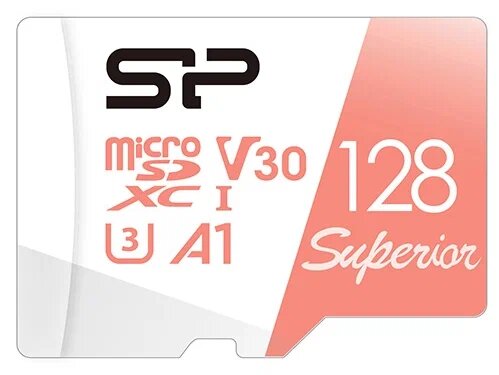 Флеш карта microSD 128GB Silicon Power Superior A1 microSDXC Class 10 UHS-I U3 100/80 Mb/s