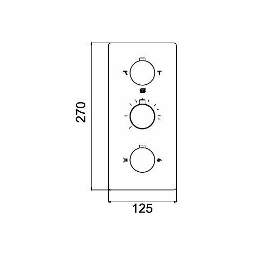 Встраиваемый смеситель RGW Shower Panels SP-41-03