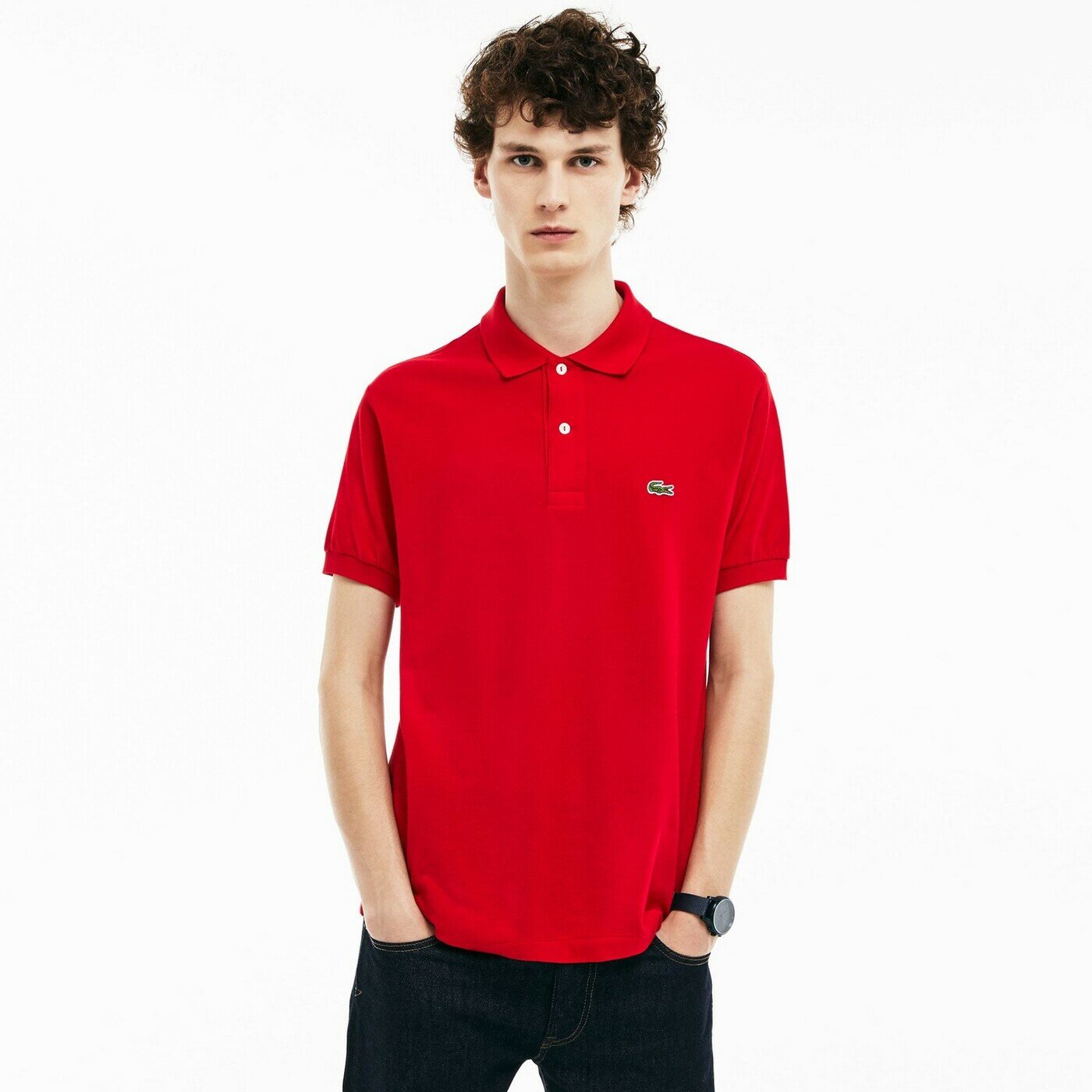 Мужское поло Lacoste L1212 Classic fit, L1212, красный, 56
