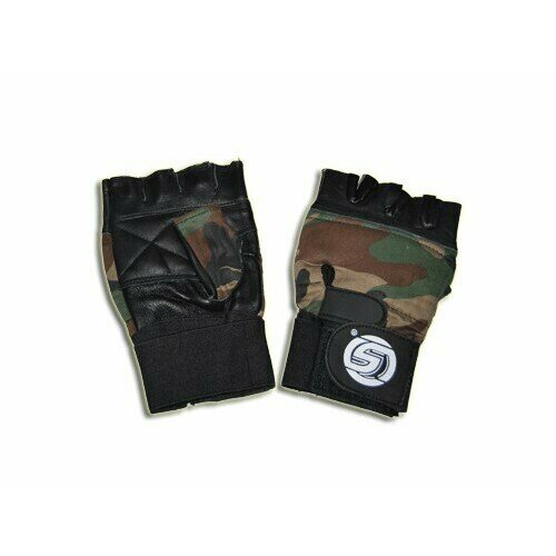Перчатки для тяжёлой атлетики SPRINTER без пальцев с напульсником размер S 767₽