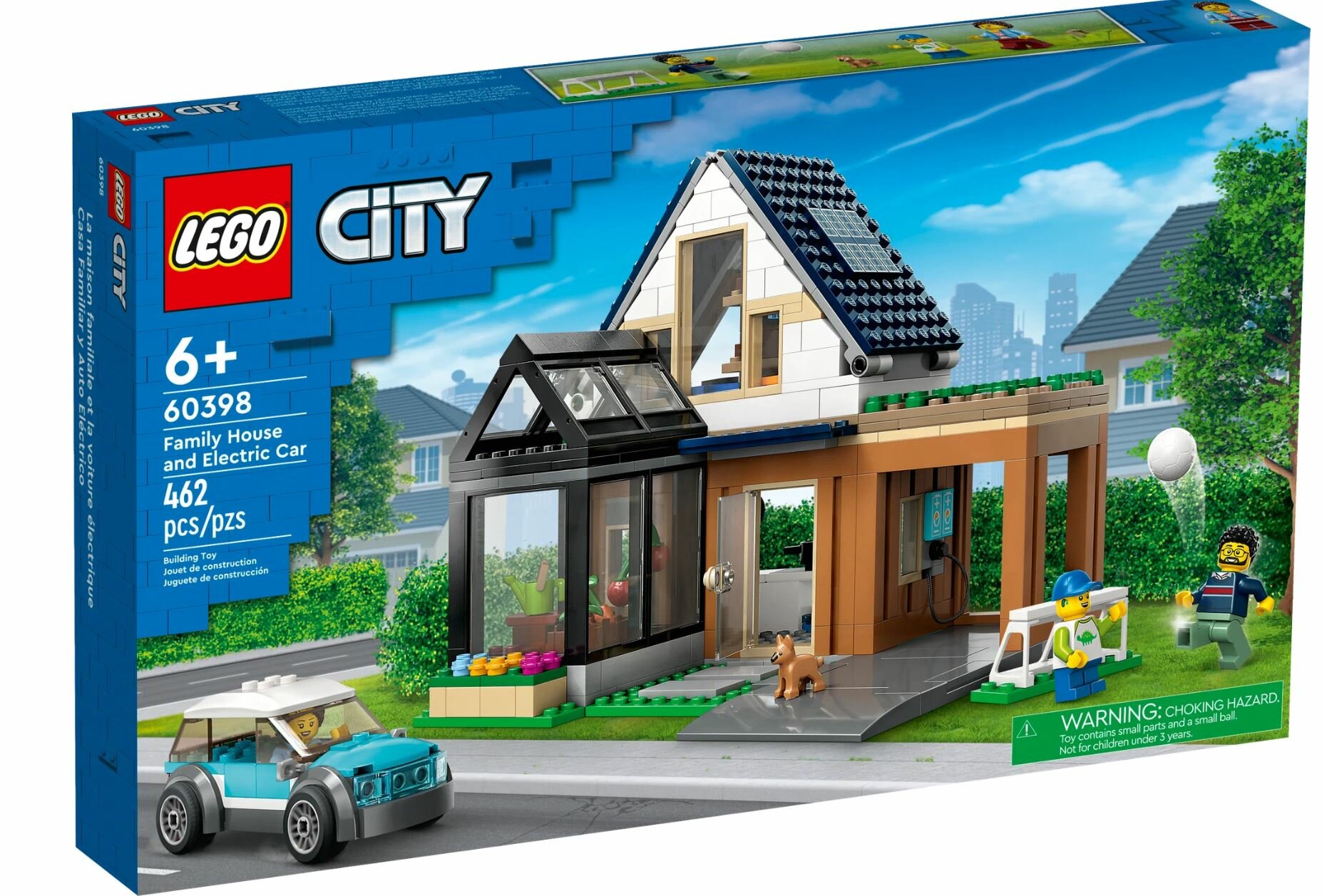 Конструктор LEGO City 60398 Family House and Electric Car, 462 дет.