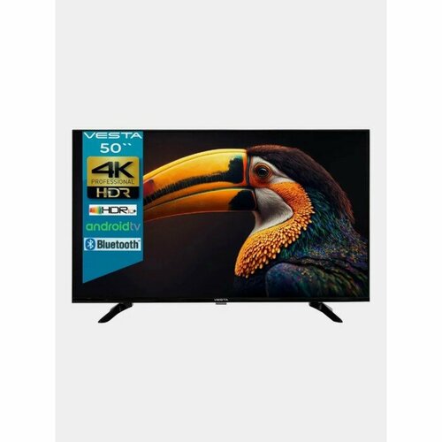 Телевизор VESTA 50V3500 50 3840x2160 DVB-T2CS2 HDMI 3 USB 2 Smart TV чёрный 4868800₽