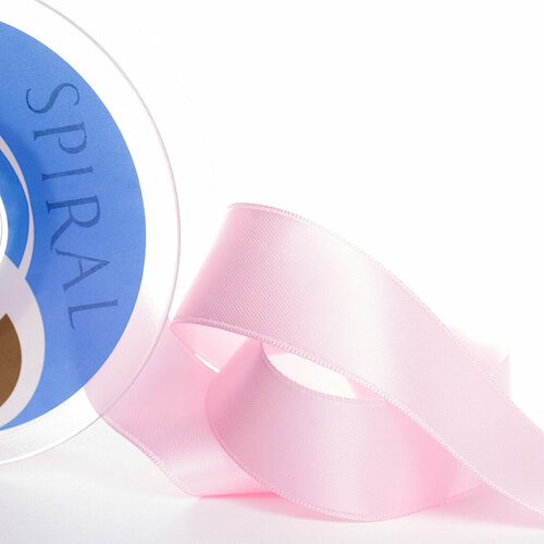 Лента атласная двусторонняя 15 мм 25 м цвет 05 розовый Safisa 110-15мм-05