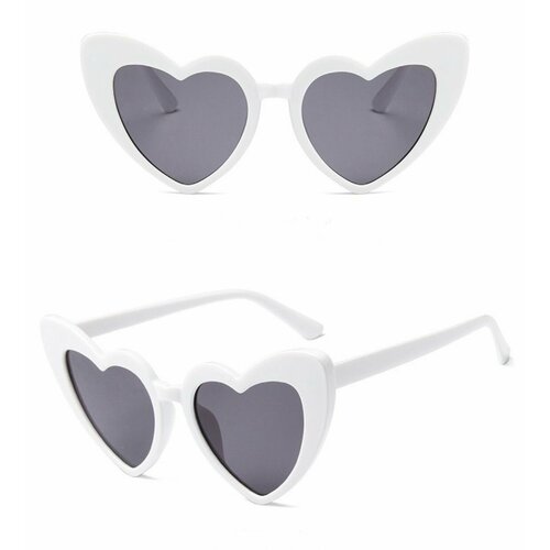 Солнцезащитные очки  Очки детские.(сердце 2)-белый, белый
