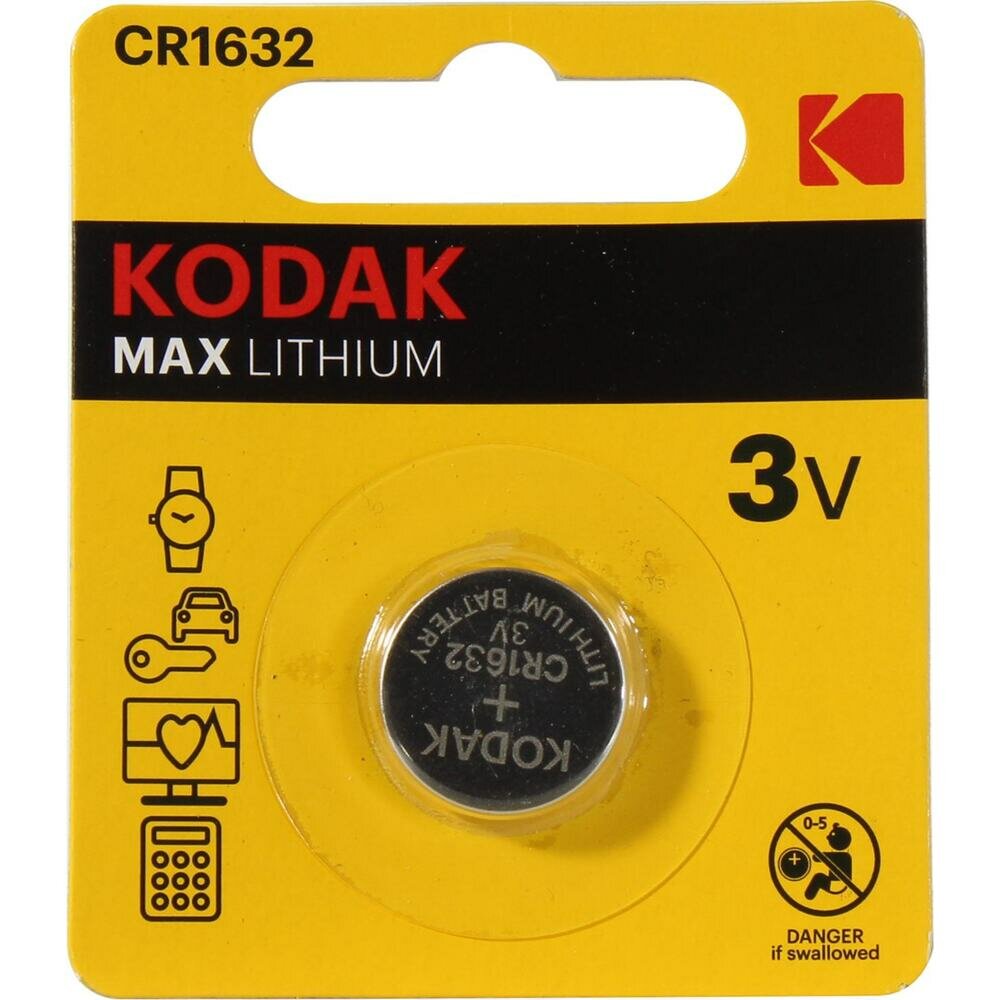 Батарейка Kodak MAX CR1632 BL1 Lithium 3V, 1 шт — фото 1
