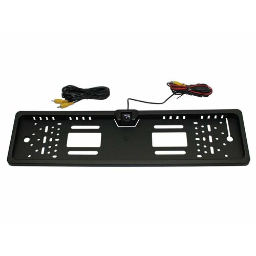 Камера заднего вида в рамке номерного знака номерной знак черного цвета 1790₽