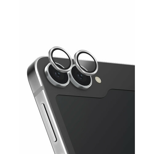 Uniq стекло для Galaxy Z Flip6 OPTIX Camera Lens protector Aluminium Silver серебристый