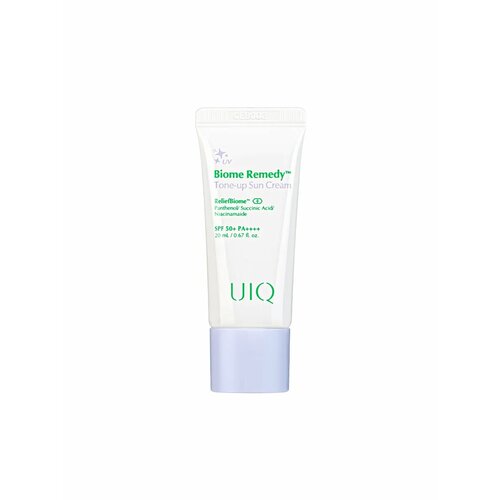 Освежающий солнцезащитный крем UIQ SPF50 Biome Remedy Tone-Up Sun Cream 20 мл
