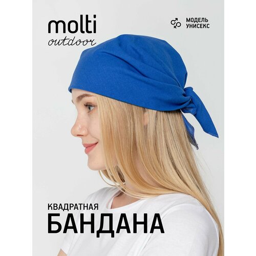 фото Бандана molti для женщин, размер универсальный, синий