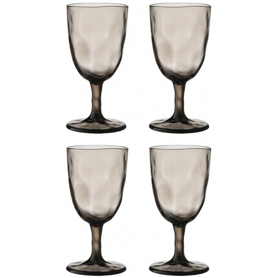 Набор бокалов для вина Liberty Jones Hollow 430 мл серо-коричневый 4 шт.
