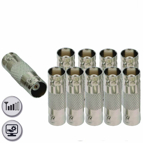 Переходник гнездо BNC мама - гнездо BNC мама 10 шт 387₽