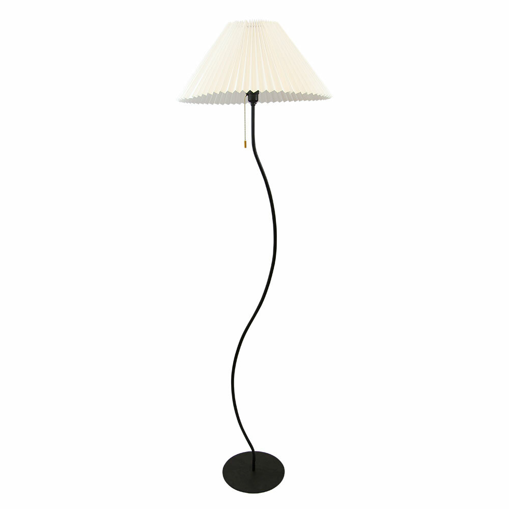 Торшер Arte Lamp AGATHA A5069PN-1BK, E27, 15 Вт, IP20, Чёрный