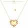 Колье Diamant online, красное золото, 585 проба, фианит