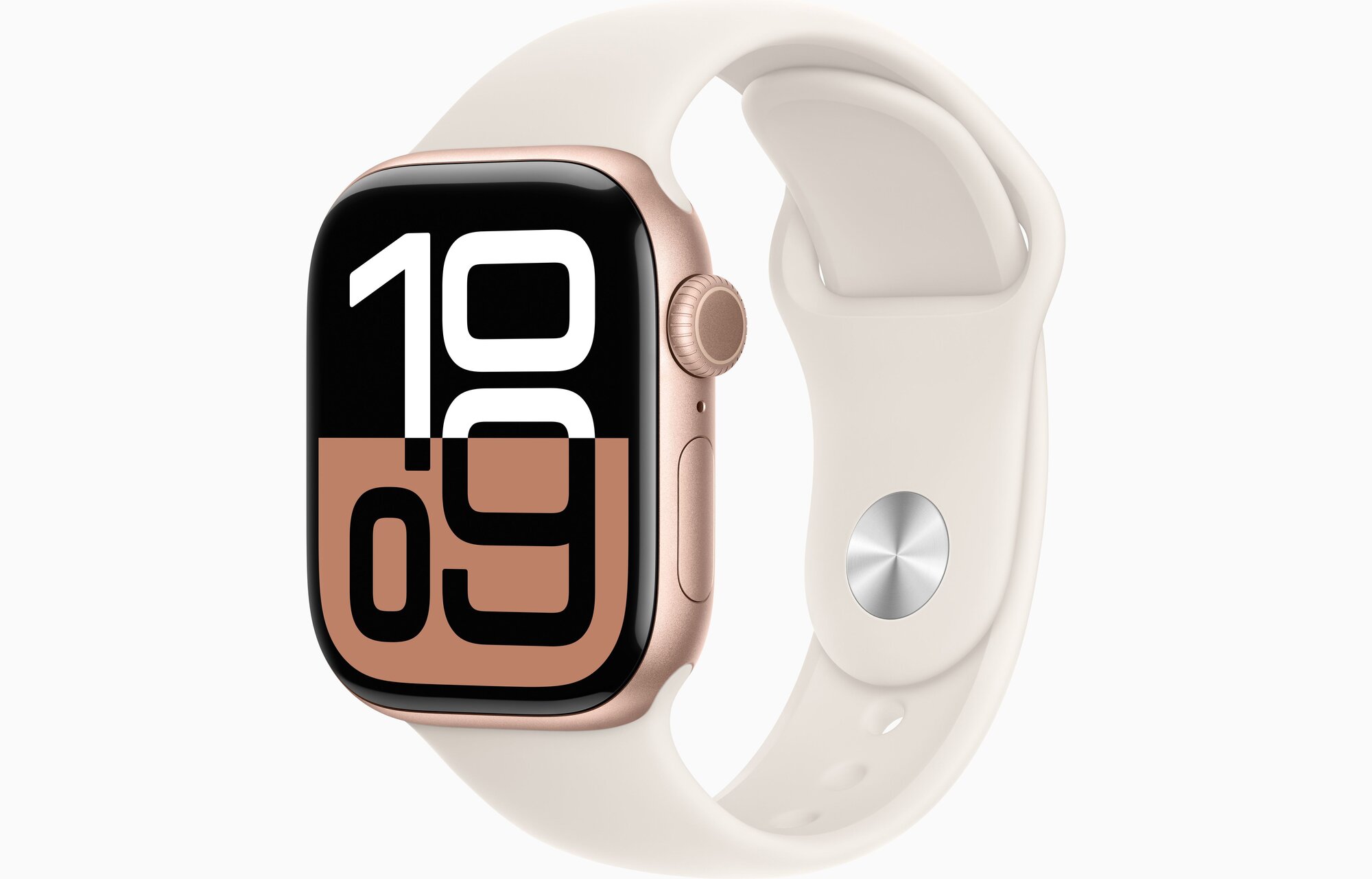 Умные часы Apple Watch S10 42mm Rose Gold M/L, Starlight Sport Band