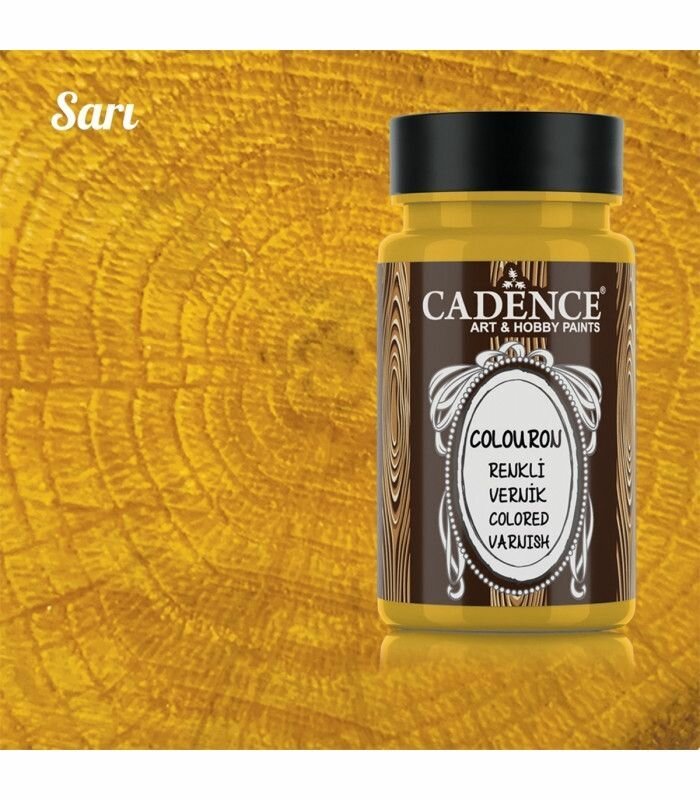 Лак на водной основе Cadence Colour On Colored Varnish, 90 ml. Yellow CV-01