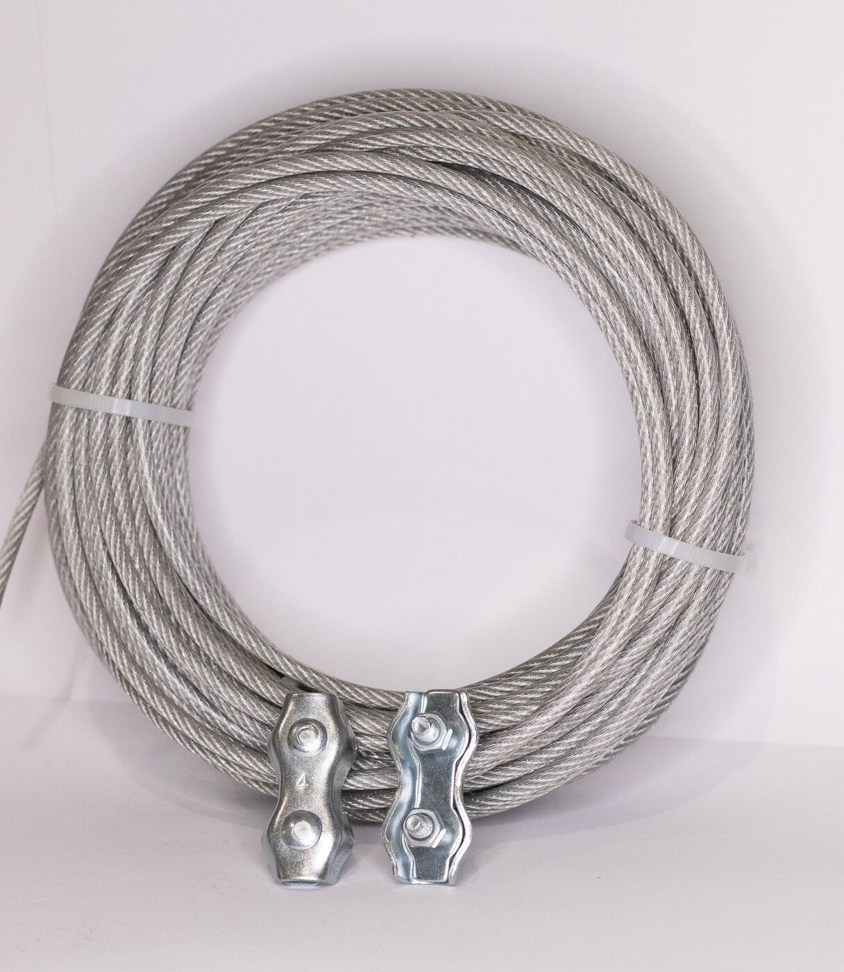 Трос 3 мм стальной в оплётке, 20 метров