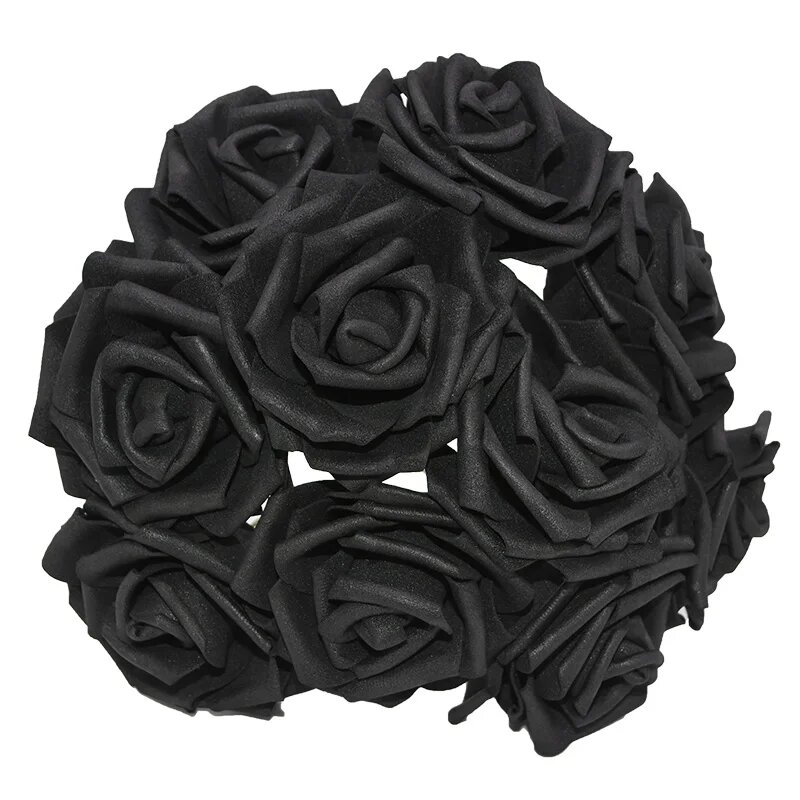 Искусственные розы YONGSNOW 30 шт, 30 pieces, Черный