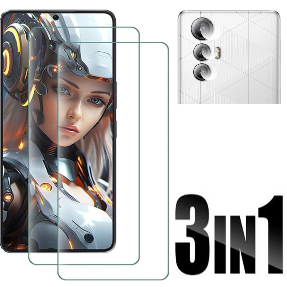 Для CUBOT MAX 5 Защита экрана закаленное стекло Защита объектива Защитная стеклянная пленка для CUBOT MAX 5, 2 front glass, For CUBOT MAX 5 — фото 1