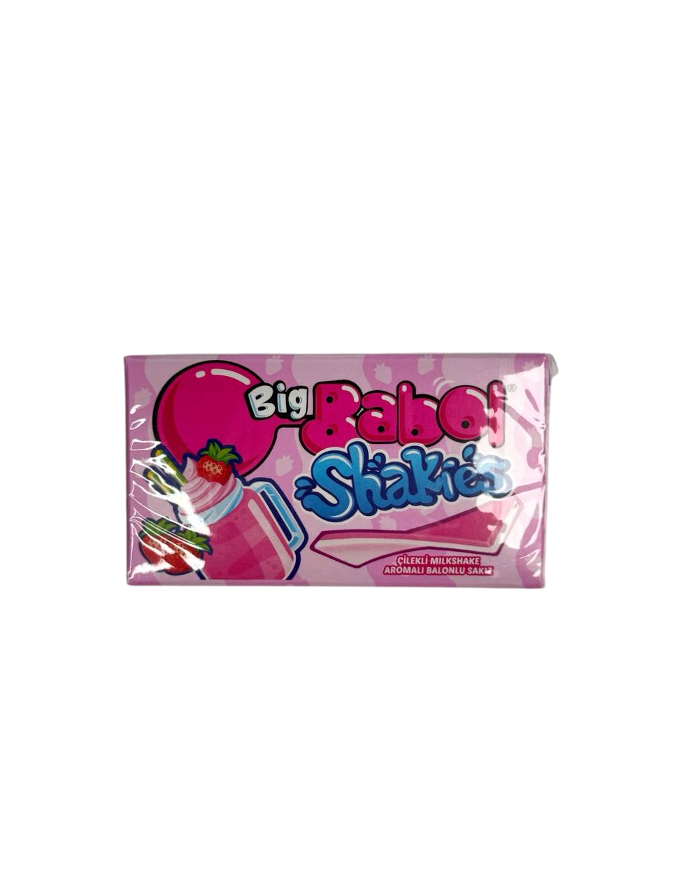 Жевательная резинка Жвачка Big Babol Shakies Strawberry вкус "Клубника", 3 штуки в наборе