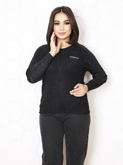 Пуловер размер One Size, , черный — фото 1