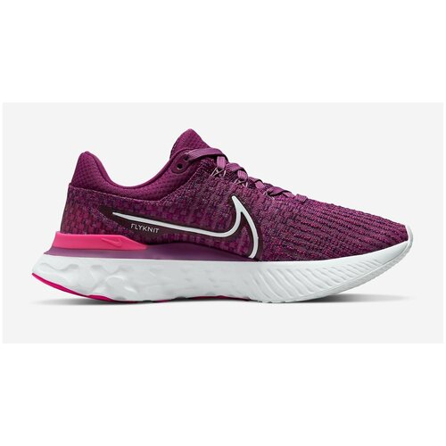 фото Беговые кроссовки nike react infinity run fk 3 w light bordeaux/white (us:7)