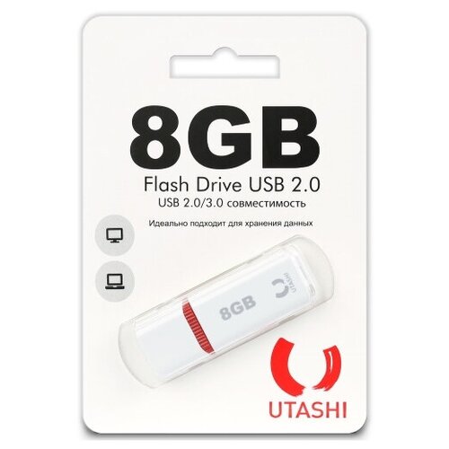 USB-флешка Utashi Flash Drive 8GB Haya White