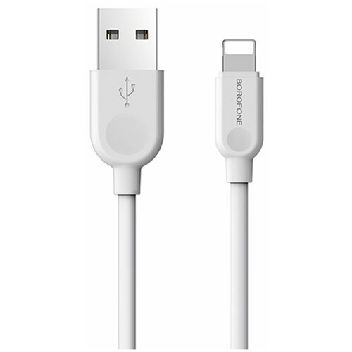 Кабель для Apple Lightning USB Borofone BX14 3m бел кабель для смартфона borofone bx14 linkjet am 8pin lightning 2 метра 2 4a белый