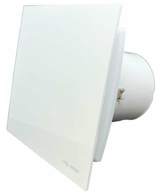 Вентилятор с таймером и датчиком влажности, D100мм, с белой плоской пластиковой панелью, обратный клапан, A100MX-H+PL-PVC WHITE, Сербия - фотография № 8