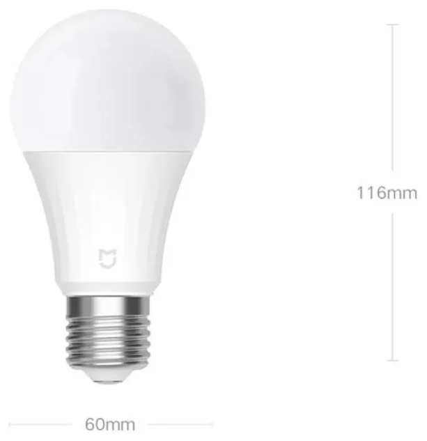 Умная лампочка LED buil Bluetooth MESH E27 (MJDP09YL) White